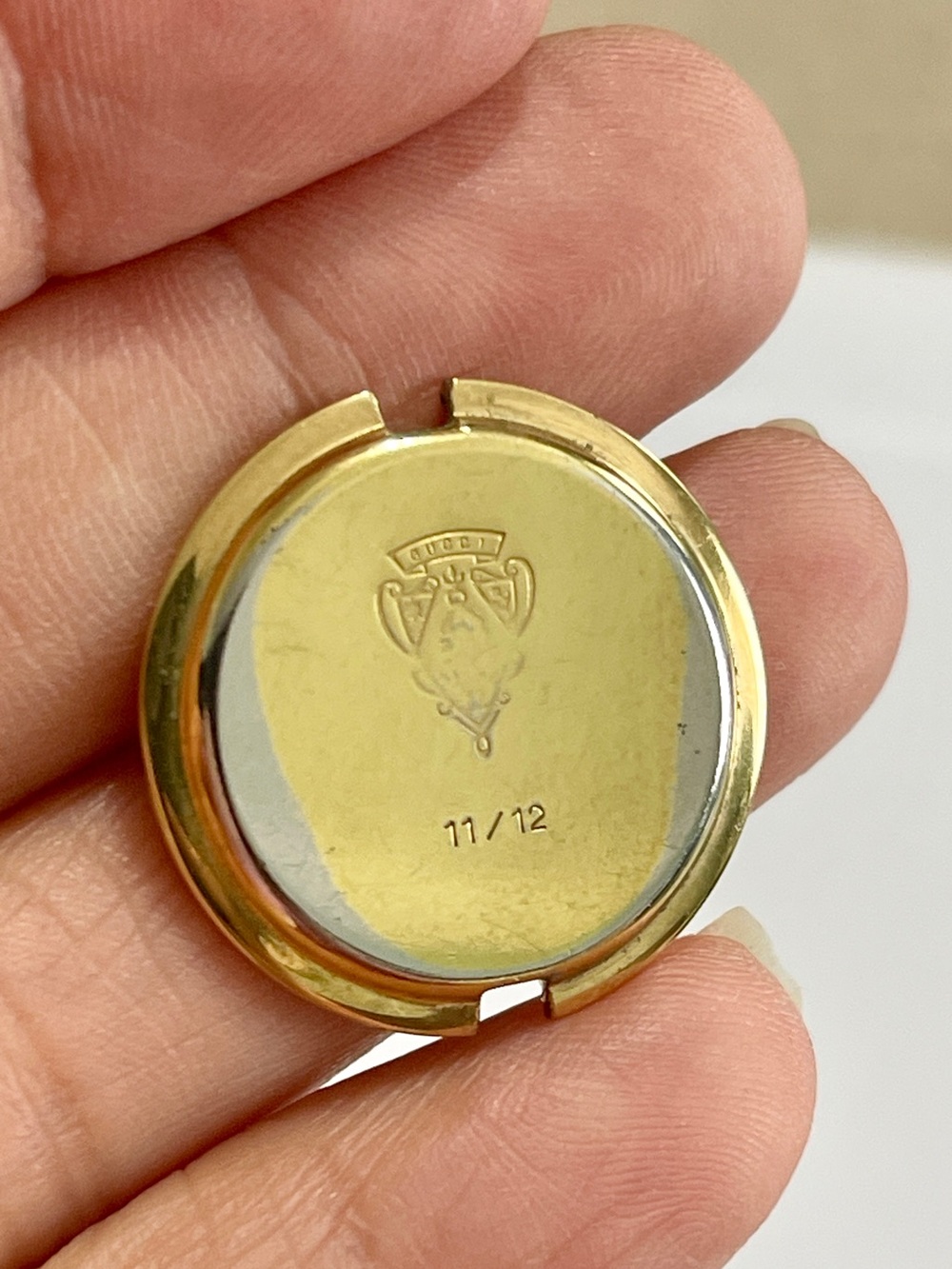 GUCCI WATCH BACK CASE for the VINTAGE GUCCI BEZEL WATCH